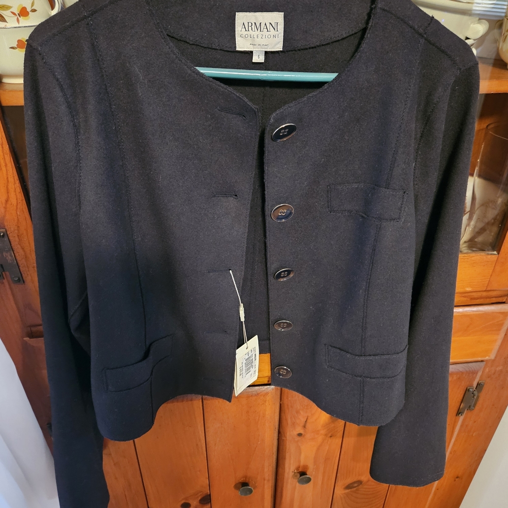 Armani Collezioni Midnight Black Women's Blazer